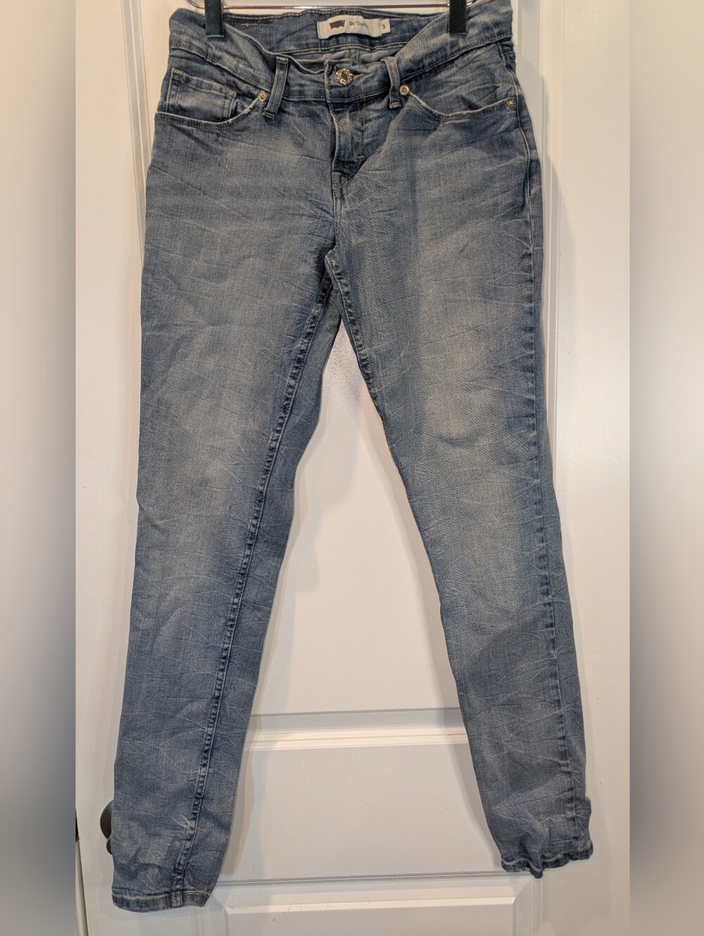 Levi's 524 Skinny Jeans Women's Size 3 W26 L30 Light Wash Stretch Denim